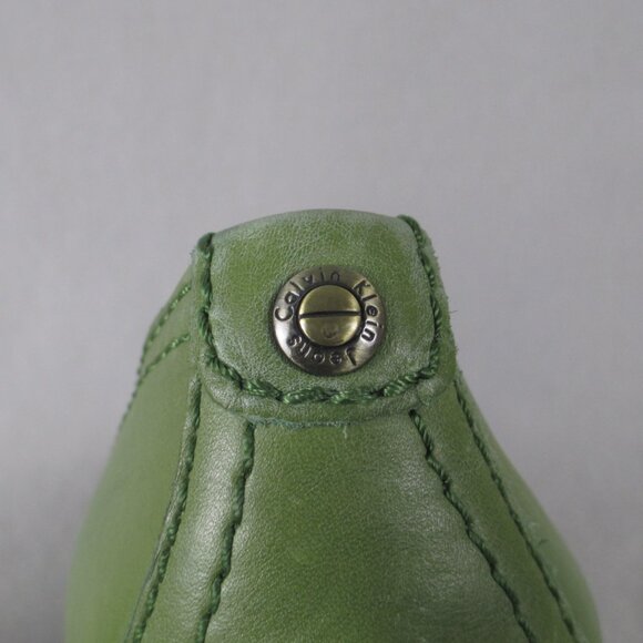 Calvin Klein Jeans “Hallen” Espadrille Wedge Heels – Green/Blue – Women’s Size 8 - Picture 10 of 15